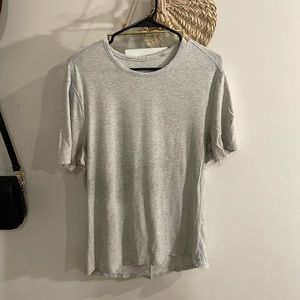 Lululemon grey washed t shirt size L